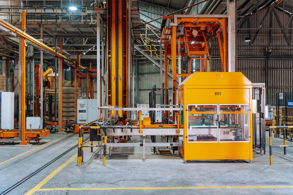 Detailed view of machinery in an operational glass factory in Dar es Salaam. (Photo: Keegan Checks / Pexels)